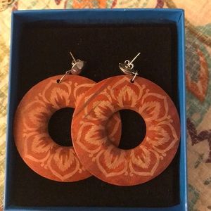 Wooden earrings